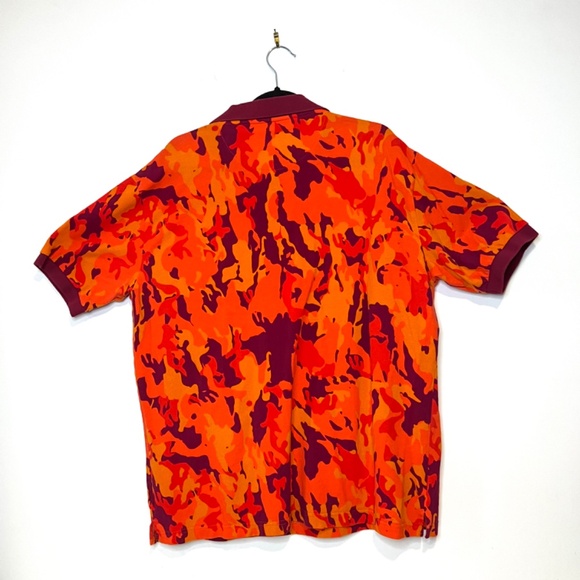 Retro Fox Men's Polo Short Sleeve Orange Camo 100% Cotton - Size 2XL - Picture 13 of 16